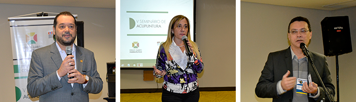 Diretoria do CRF-SP esteve presente nos quatro eventos do Espeço Âmbito Farmacêutico: dr. Pedro Menegasso, dra. Raquel Rizzi e dr. Marcos Machado