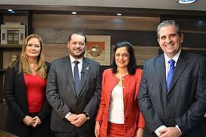 Dra. Marise Bastos, dr. Pedro Menegasso, dra. Terezinha Andreoli e dr. Fernando del Fiol