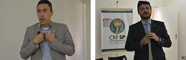 Dr. Israel Murakami, conselheiro do CRF-SP e dr. Roberto Canquerini, vice-presidente do CRF-RS