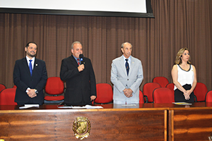 Dr. Pedro Eduardo Menegasso, Gilmar Rotta, Gustavo Alvim, reitor da Unimep e dra. Claudia Carias