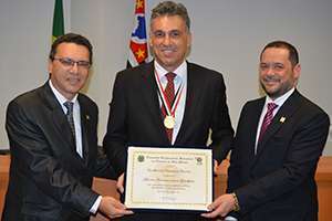 Dr. Marcos Machado Ferreira, Guilherme Campos e dr. Pedro Eduardo Menegasso