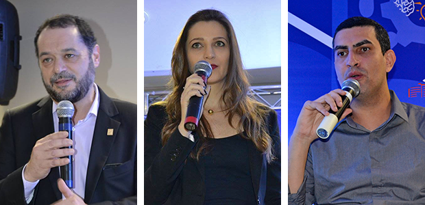 Dr. Pedro Eduardo Menegasso, Dra. Giovanna Pansani e Luiz Figueira de Melo Neto