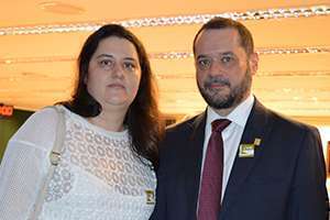Dra. Danyelle Marini, conselheira do CRF-SP e Dr. Pedro Eduardo Menegasso, presidente do CRF-SP 