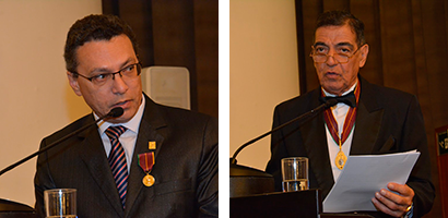 Dr. Marcos Machado, diretor-tesoureiro do CRF-SP; e Dr. João Paulo Silva Vieira, presidente empossado da ANF 