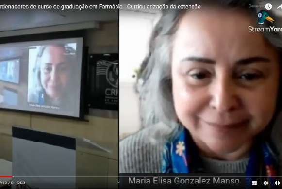 Dra. Maria Elisa Gonzalez Manso falou sobre a importância dos indicadores na elaboração dos projetos de extensão