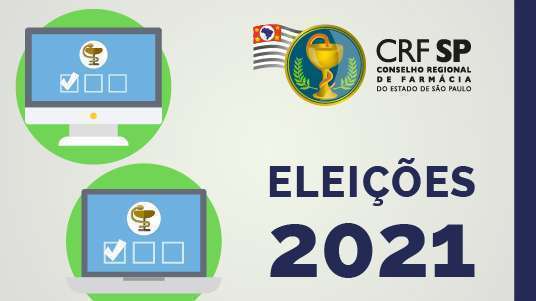 Logotipo com informação eleição 2021