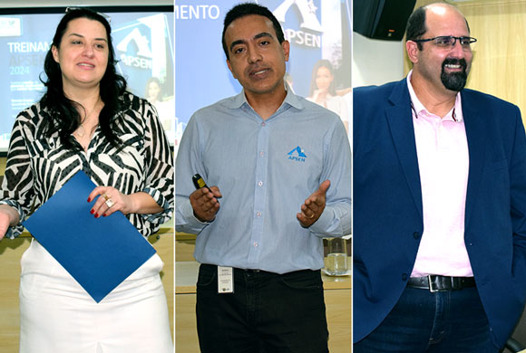 Dra. Danyelle Marini, Dr. Marcelo Amador e Dr. Williams Santos Ramos