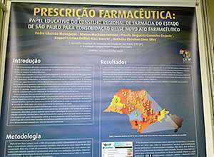 Trabalho sobre prescrição farmacêutica do CRF-SP é premiado em congresso na Bahia