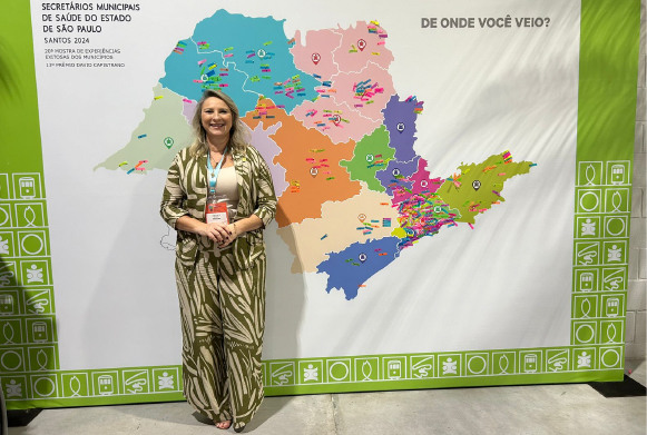 Dra. Luciana Canetto, vice-presidente do CRF-SP, no 37º Congresso do Cosems-SP